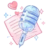 🎙 Эмодзи «☠ розовые эмодзи» для Telegram