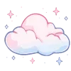 ☁️ Эмодзи «☠ розовые эмодзи» для Telegram