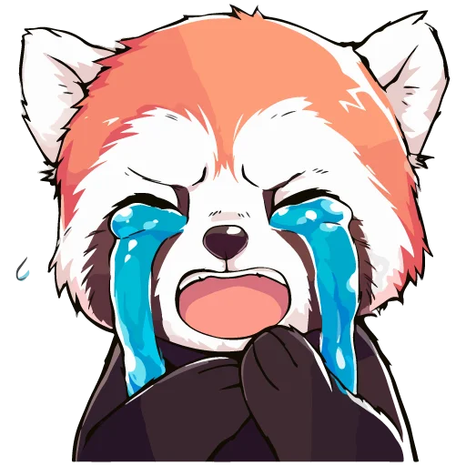 😭 Стикер «Red pandas» для Telegram