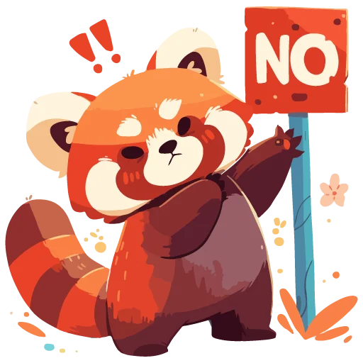 ❌ Стикер «Red pandas» для Telegram