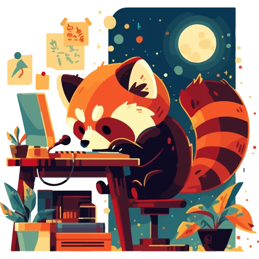 💻 Стикер «Red pandas» для Telegram