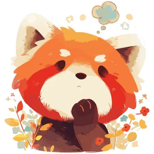 😐 Стикер «Red pandas» для Telegram
