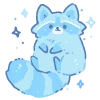 🦝 Эмодзи «голубой шёпот ©» для Telegram