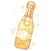 🍾 Эмодзи «yellow» для Telegram
