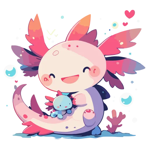 💖 Эмодзи «Axolotl» для Telegram