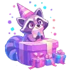 🦝 Эмодзи «С Днём Рождения меня» для Telegram