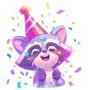 🦝 Эмодзи «С Днём Рождения меня» для Telegram