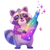🦝 Эмодзи «С Днём Рождения меня» для Telegram