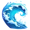 🌊 Эмодзи «neuro blue» для Telegram