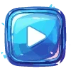 📹 Эмодзи «neuro blue» для Telegram