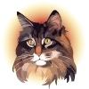 🐈‍⬛ Эмодзи «Кошатник (ω)» для Telegram