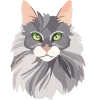 🐈‍⬛ Эмодзи «Кошатник (ω)» для Telegram