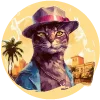🐈‍⬛ Эмодзи «Кошатник (ω)» для Telegram