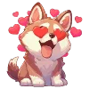 😍 Эмодзи «пёсики» для Telegram