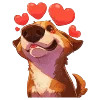 😍 Эмодзи «пёсики» для Telegram