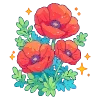 🌷 Эмодзи «💐 Набор эмоджи с цветами» для Telegram