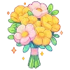 💐 Эмодзи «💐 Набор эмоджи с цветами» для Telegram