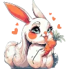 🥕 Эмодзи «нейроЗайки» для Telegram