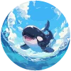 🌊 Эмодзи «Нейро косатки» для Telegram