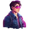 🤵 Эмодзи «Neuroretrowave» для Telegram