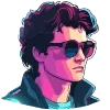 👨‍🦱 Эмодзи «Neuroretrowave» для Telegram