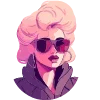 🧍‍♀️ Эмодзи «Neuroretrowave» для Telegram