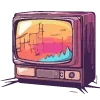 📺 Эмодзи «Neuroretrowave» для Telegram