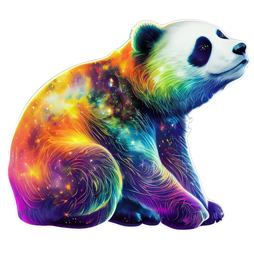 🐼 Стикер «КосмоСтикеры» для Telegram