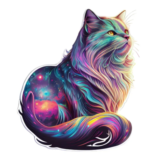 🐈‍⬛ Стикер «КосмоСтикеры» для Telegram