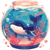 🐋 Эмодзи «Нейро киты» для Telegram