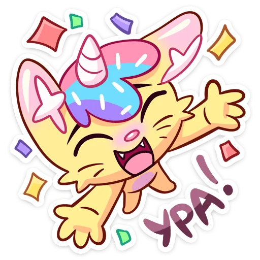Стикерпак Новый Кэнди Кэт для Telegram — скачать