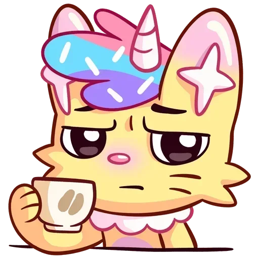 ☕ Стикер «Новый Кэнди Кэт Без Текста» для Telegram