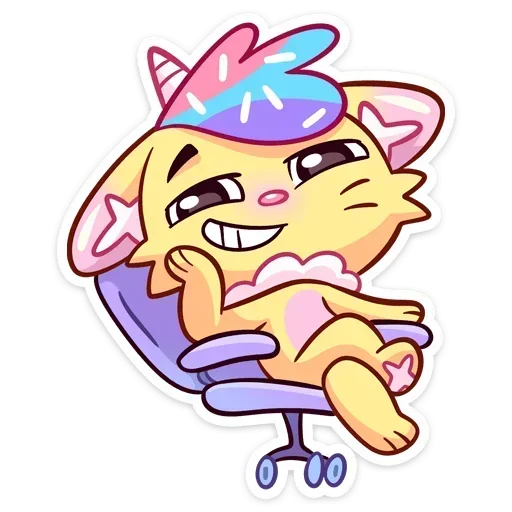 😏 Стикер «Новый Кэнди Кэт» для Telegram