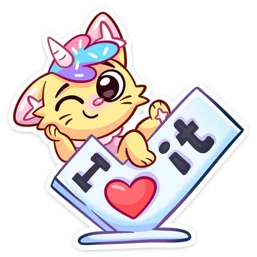 😉 Стикер «Новый Кэнди Кэт» для Telegram
