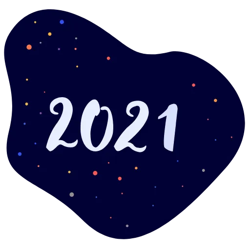 🎆 Стикер «New Year 2021» для Telegram