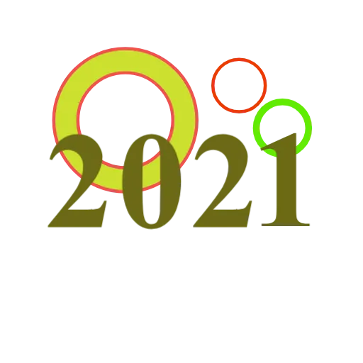 1️⃣ Стикер «New Year 2021» для Telegram