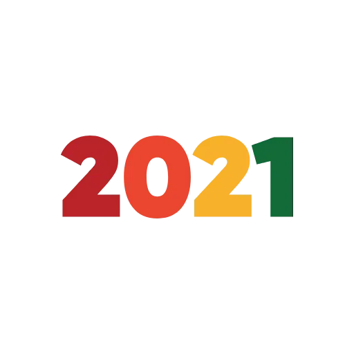 2️⃣ Стикер «New Year 2021» для Telegram