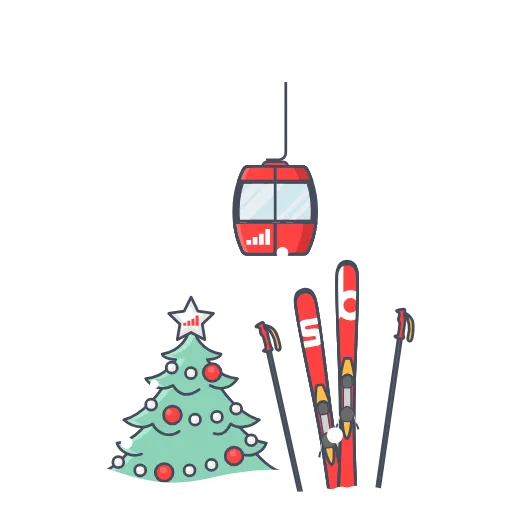 ⛷ Стикер «New Year 2021» для Telegram