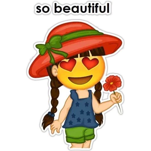 😣 Стикер «English Girl» для Telegram