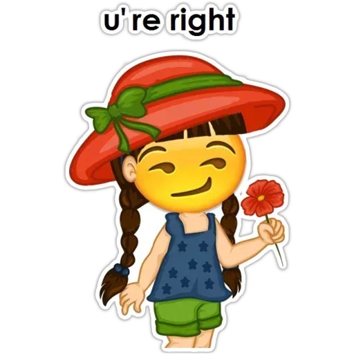 😒 Стикер «English Girl» для Telegram