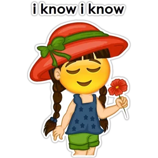 😕 Стикер «English Girl» для Telegram