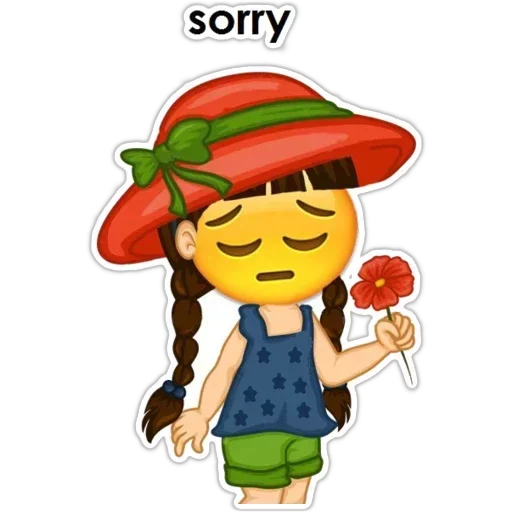 🤓 Стикер «English Girl» для Telegram