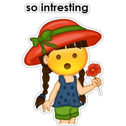 😏 Стикер «English Girl» для Telegram