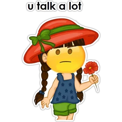 😏 Стикер «English Girl» для Telegram
