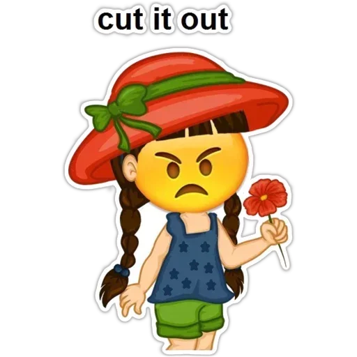 😛 Стикер «English Girl» для Telegram