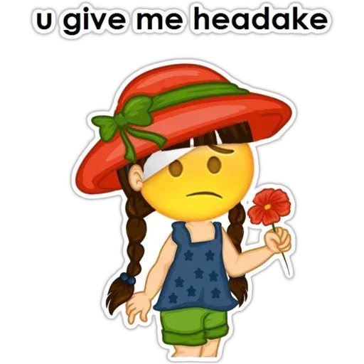 😔 Стикер «English Girl» для Telegram