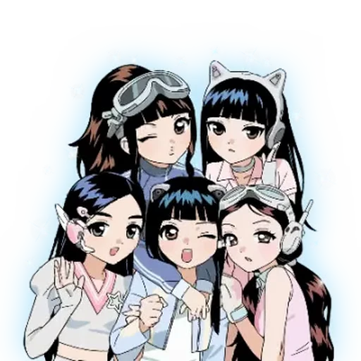 Стикерпак NewJeans Illustration kakao для Telegram — скачать