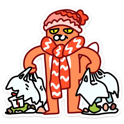 🛍 Стикер «С Новым Лисом с новым годом&;» для Telegram