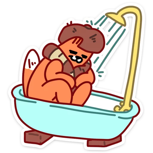 🛀 Стикер «С Новым Лисом с новым годом&;» для Telegram