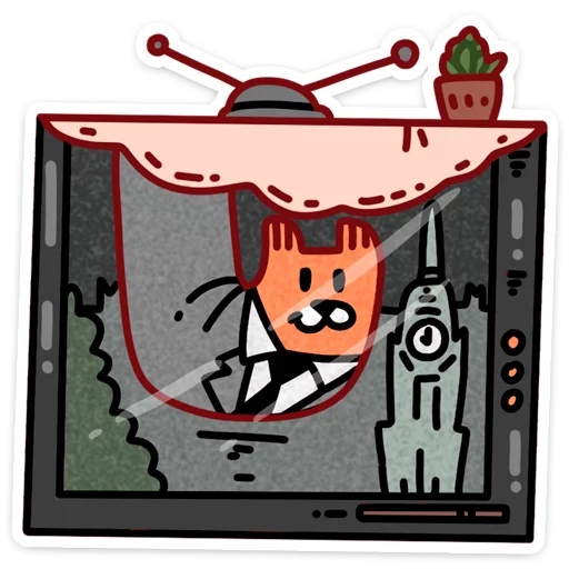 👨‍💼 Стикер «С Новым Лисом с новым годом&;» для Telegram